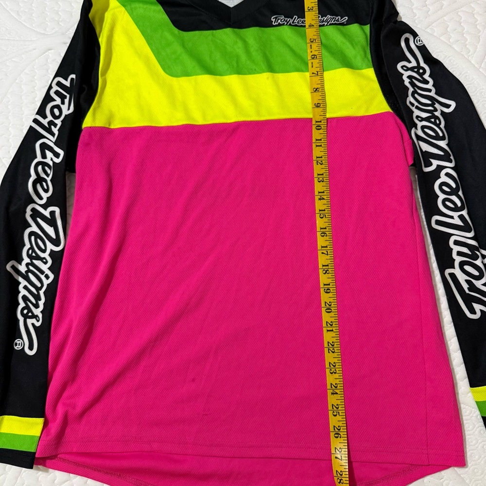 Troy Lee Designs Men's Pink and Yellow Jersey